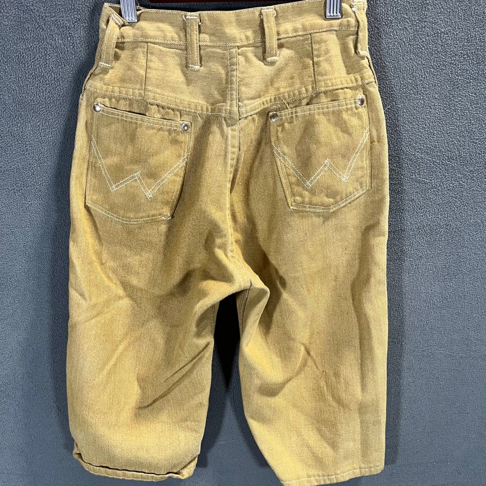 Vintage Wrangler Misses Tan Denim High Waisted Pants Size 9/10 Made in USA